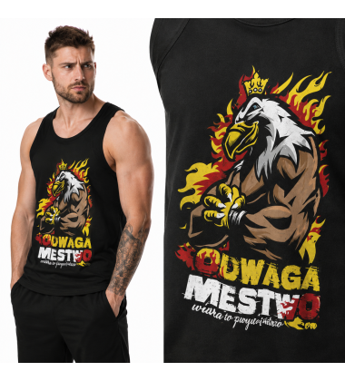 tank-top  patriotyczny ODWAGA MĘSTWO
